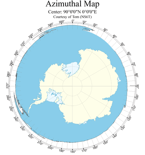 The flat earth map ice ring is actually antarctica