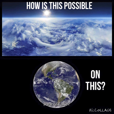 flat horizon not possible on a globe earth