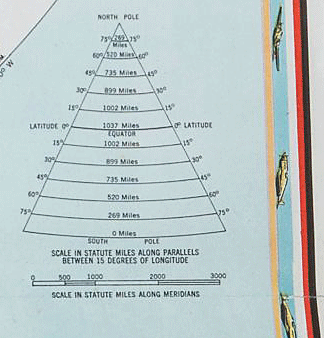 Hammonds globe projection map meridian line distances prove that it is not a flat earth map