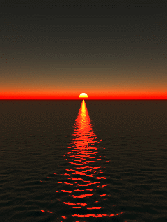 Sun reflection on water not possible of globe earth