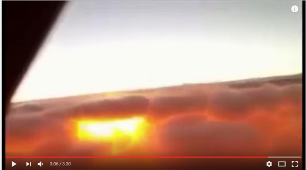 Flat earth sun video from plane