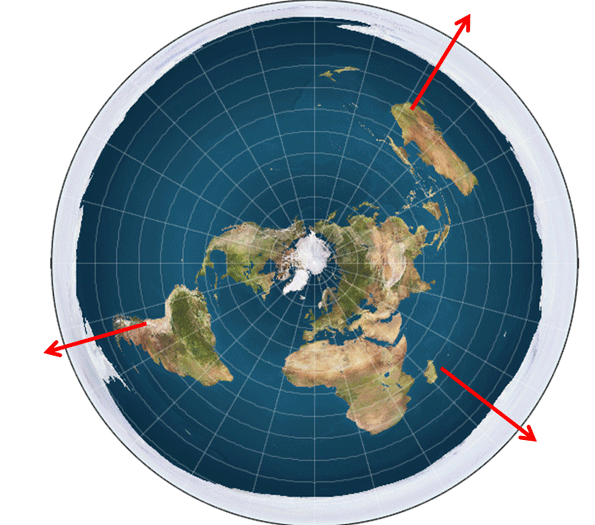 On the flat earth model, if people in Australia, South Africa and South America, were all facing South, they would be facing opposite directions. Yet people in those three Southern Hemisphere continents can look South and see the South Celestial Pole star, and see the stars circling around it. This proves that the North and South Pole stars are at the top and bottom of the ball of lights, and the other stars are circling the globe Earth.