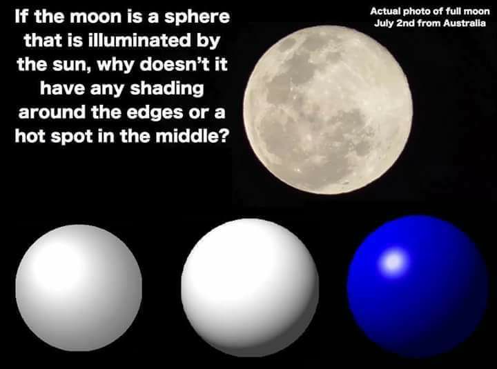 flat earth moon daytime -debubunked -explain -earthers
