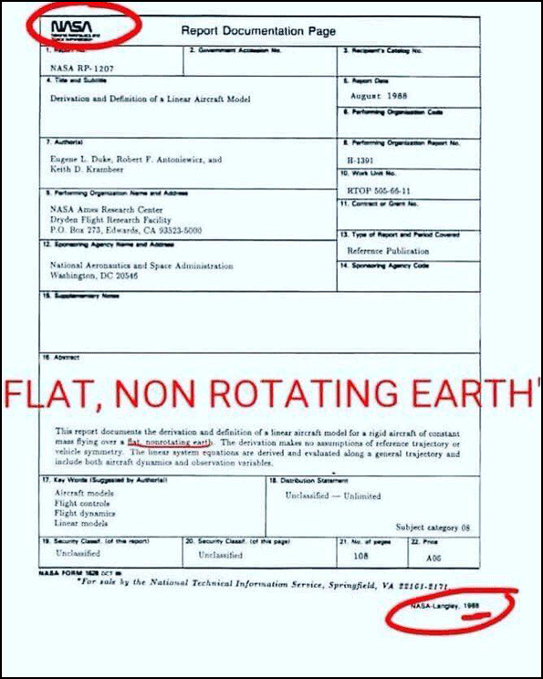 proof the earth is not flat