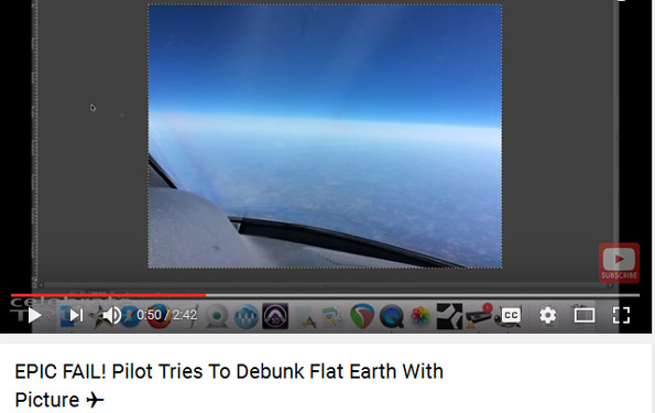 EPIC FAIL! Pilot Tries To Debunk Flat Earth With Picture