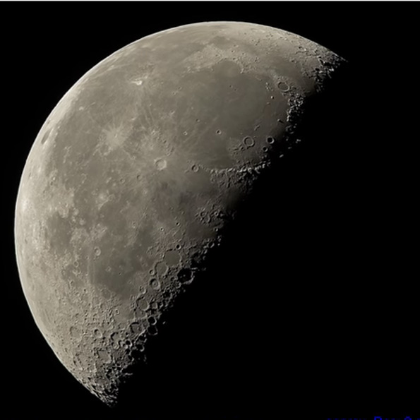 Shadows in moon craters prove that it is being illuminated by an external light source.