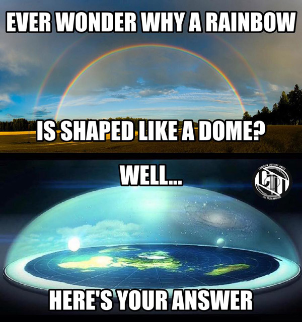 Flat earther Ryan James posted this image from Christian Truthers United, who is now promoting this deception.