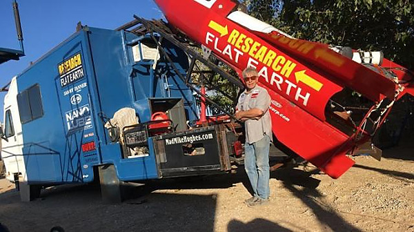Flat Earth rocket