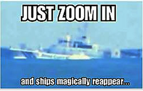 Paul Raines declared that there is no curve and all you have to do is zoom in to see the boat.