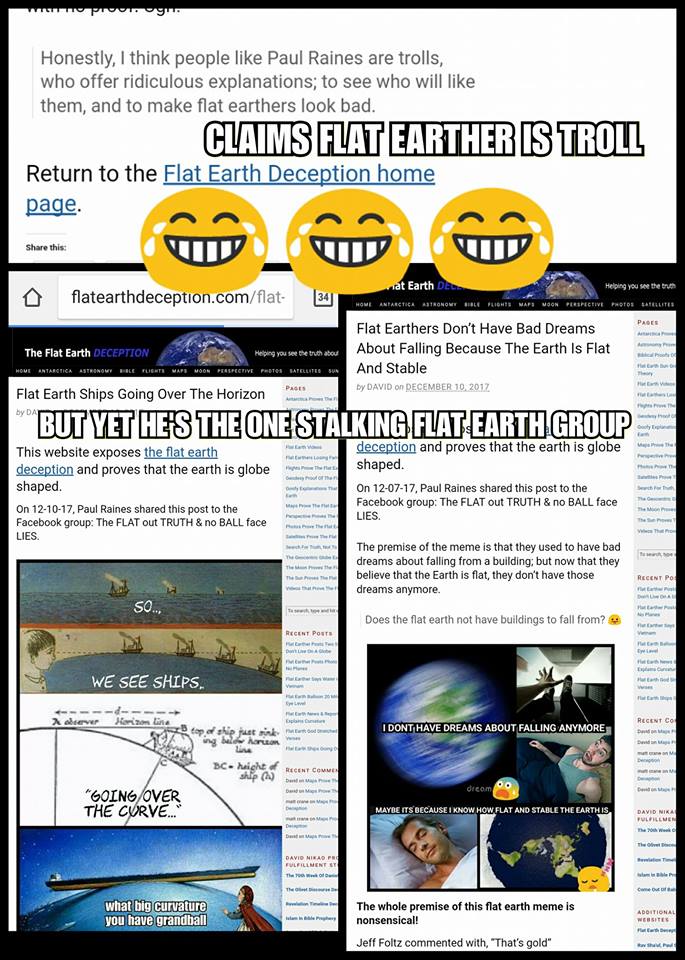 Paul Raines Flat Earth Troll