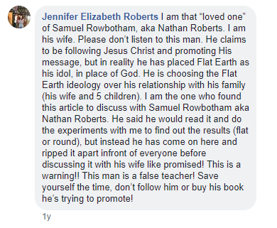 Jennifer Roberts, wife of Nathan Roberts, says that he's a false teacher