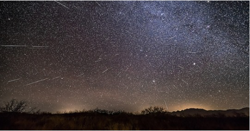 Andromedids meteor shower on the flat earth?