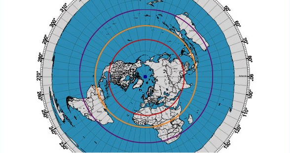 Question for flat earthers: The winter solstice was on 12/21, so the sun is circling near the Tropic of Capricorn. What is the scientific explanation for how the sun changes its path, to move from the larger circle of the Tropic of Capricorn (32,729 mile circumference) to the much smaller circle of the Tropic of Cancer (18,504 mile circumference)?