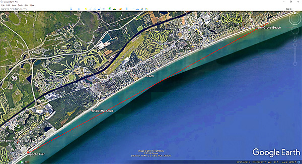 Nathan Roberts flat earth experiment Apache Pier
