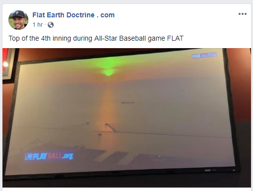 nathan roberts flat earth on flat screen tv