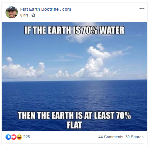 nathan roberts earth is at least 70% flat