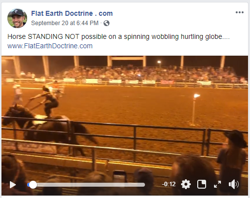 Nathan Roberts Horse standing not possible on spinning globe earth